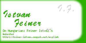 istvan feiner business card